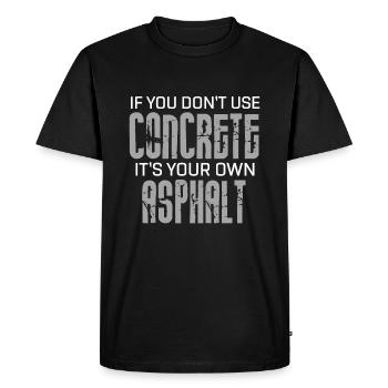 Nana du garçon d’anniversaire Ouvrier du bâtiment Bdayt - T-shirt Premium bio Homme - noir - Devant - Nico (187cm)