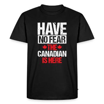 Canada Day Have No Fear The Canadian Is Here - Men's Premium Organic T-Shirt - black - Front - Nico (187cm)