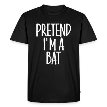 Easy Pretend I'm Bat Costume Gift - Men's Premium Organic T-Shirt - black - Front - Nico (187cm)