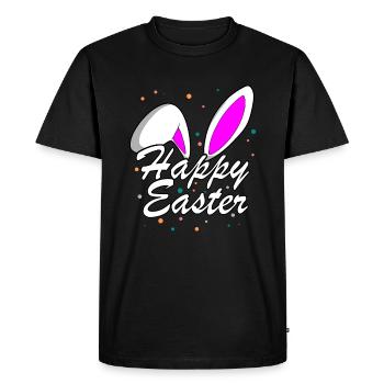 Happy Easter Outfit pour hommes Femmes Enfants - T-shirt Premium bio Homme - noir - Devant - Nico (187cm)