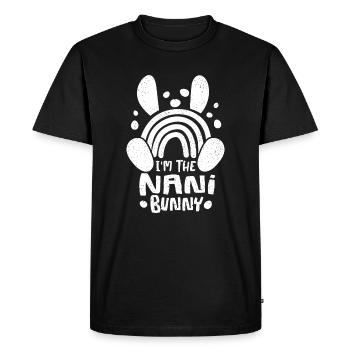 Cute Rainbow Easter Eggs - Men's Premium Organic T-Shirt - black - Front - Nico (187cm)