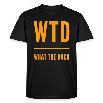 Qu’est-ce que le canard drôle cadeau WTD - T-shirt Premium bio Homme - noir - Devant - Nico (187cm)