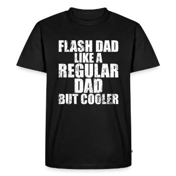 Bloc Flash Papa Boulderer - T-shirt Premium bio Homme - noir - Devant - Nico (187cm)