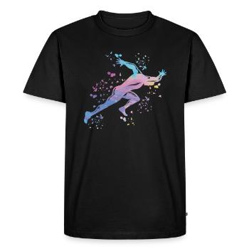 Sprinter Colorsplash Sprintender Sprint - Men's Premium Organic T-Shirt - black - Front - Nico (187cm)