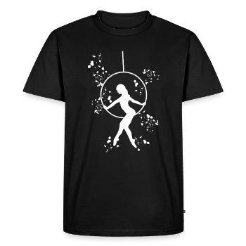 Aerialist Aerial Ring Lyra Air Ring - Men's Premium Organic T-Shirt - black - Front - Nico (187cm)
