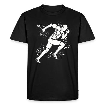Sprinter Colorsplash Sprintender Sprint - Men's Premium Organic T-Shirt - black - Front - Nico (187cm)