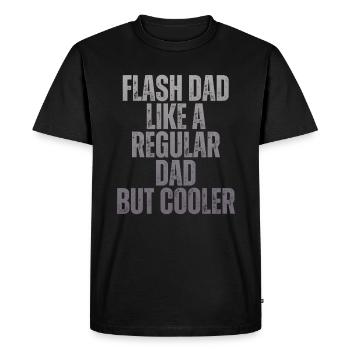 Bloc Flash Papa Boulderer - T-shirt Premium bio Homme - noir - Devant - Nico (187cm)