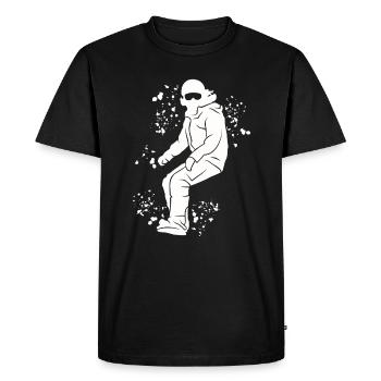 Snowboarder Snowboarding Snowboard - Men's Premium Organic T-Shirt - black - Front - Nico (187cm)