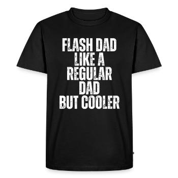 Bloc Flash Papa Boulderer - T-shirt Premium bio Homme - noir - Devant - Nico (187cm)