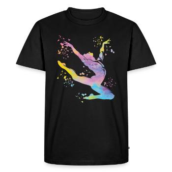 Gymnastique au sol Gymnastique artistique - T-shirt Premium bio Homme - noir - Devant - Nico (187cm)