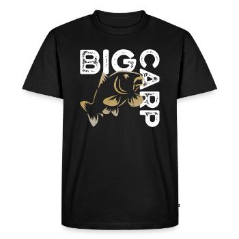 Big Carp - T-shirt Premium bio Homme - noir - Devant - Nico (187cm)