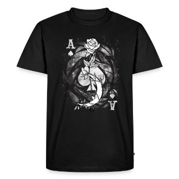 Occult Goth Gothic Punk Grunge - Men's Premium Organic T-Shirt - black - Front - Nico (187cm)