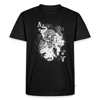 Occult Goth Gothic Punk Grunge - Men's Premium Organic T-Shirt - black - Front - Nico (187cm)
