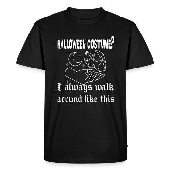 Occult Goth Gothic Punk Grunge - Men's Premium Organic T-Shirt - black - Front - Nico (187cm)