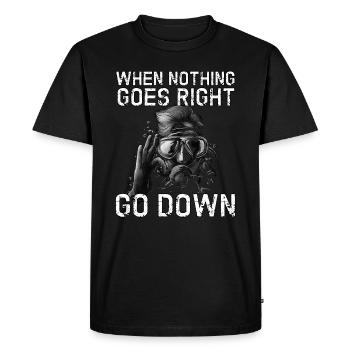 Apnea Diver Freediver Scuba Diver - Men's Premium Organic T-Shirt - black - Front - Nico (187cm)