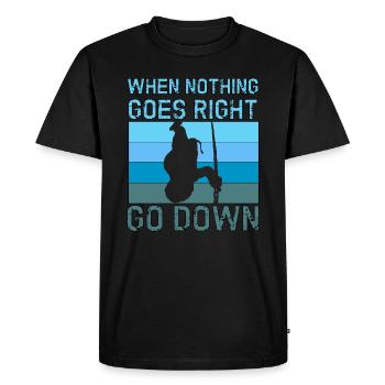 Apnea Diver Freediver Diver - Men's Premium Organic T-Shirt - black - Front - Nico (187cm)