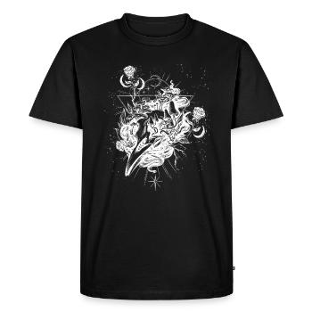 Occult Goth Gothic Punk Grunge - Men's Premium Organic T-Shirt - black - Front - Nico (187cm)