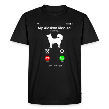 Alaskan Clover Wharf - Men's Premium Organic T-Shirt - black - Front - Nico (187cm)