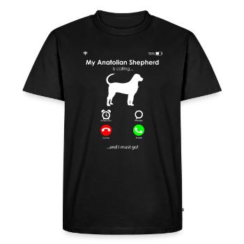 Chien de berger d’Anatolie - T-shirt Premium bio Homme - noir - Devant - Nico (187cm)