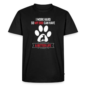 Australian Cattle Dog - Männer Premium Bio T-Shirt - Schwarz - Vorne - Nico (187cm)