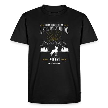 Maman bouvier australienne - T-shirt Premium bio Homme - noir - Devant - Nico (187cm)