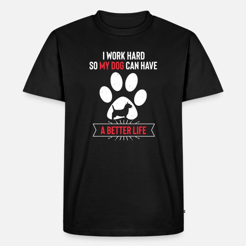 Australian Terrier - Männer Premium Bio T-Shirt - Schwarz