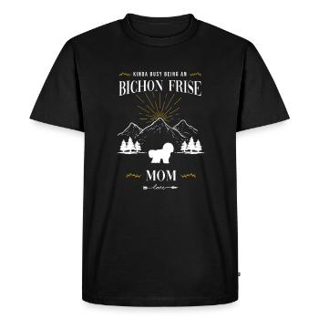Bichon Frise - T-shirt Premium bio Homme - noir - Devant - Nico (187cm)