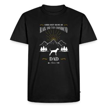 Coonhound noir et beige - T-shirt Premium bio Homme - noir - Devant - Nico (187cm)