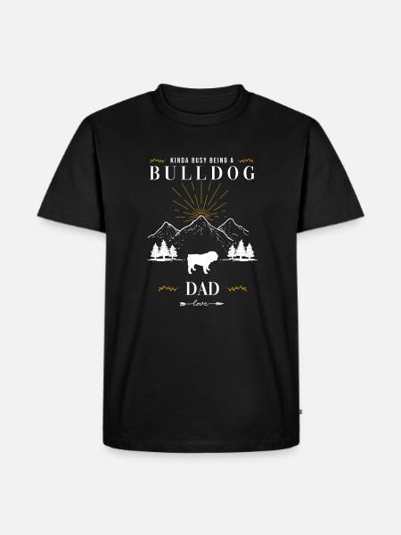Bulldogge Hunderasse - Männer Premium Bio T-Shirt - Schwarz