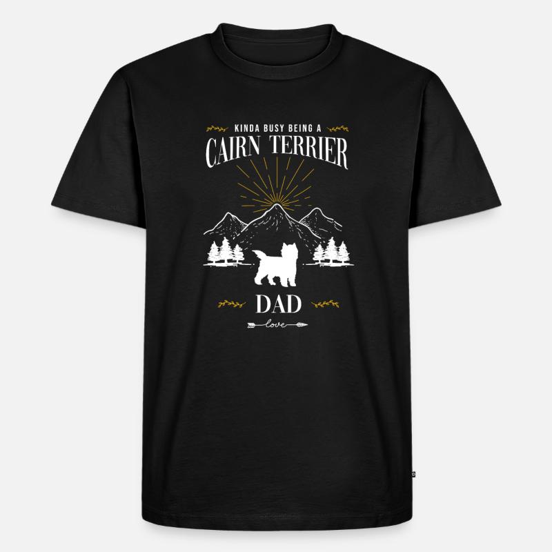 Cairn Terrier - Männer Premium Bio T-Shirt - Schwarz