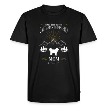 Chien de berger du Caucase Ovcharka - T-shirt Premium bio Homme - noir - Devant - Nico (187cm)