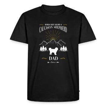 Chien de berger du Caucase Ovcharka - T-shirt Premium bio Homme - noir - Devant - Nico (187cm)