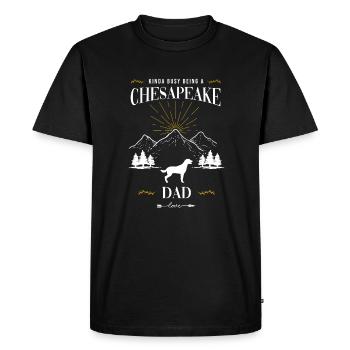 Retriever de la baie de Chesapeake - T-shirt Premium bio Homme - noir - Devant - Nico (187cm)