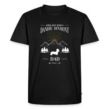 Dandie Dinmont Terrier - T-shirt Premium bio Homme - noir - Devant - Nico (187cm)