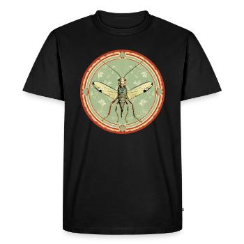 Grasshopper - Men's Premium Organic T-Shirt - black - Front - Nico (187cm)
