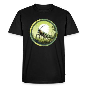 Grasshopper - Men's Premium Organic T-Shirt - black - Front - Nico (187cm)