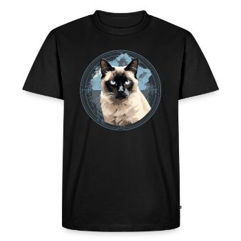 Balinais - T-shirt Premium bio Homme - noir - Devant - Nico (187cm)