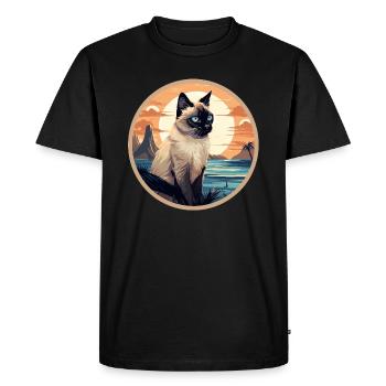 Balinais - T-shirt Premium bio Homme - noir - Devant - Nico (187cm)