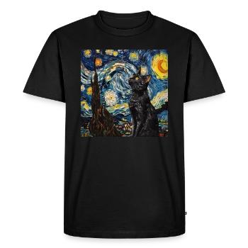 Cat, Cat Motif - Men's Premium Organic T-Shirt - black - Front - Nico (187cm)