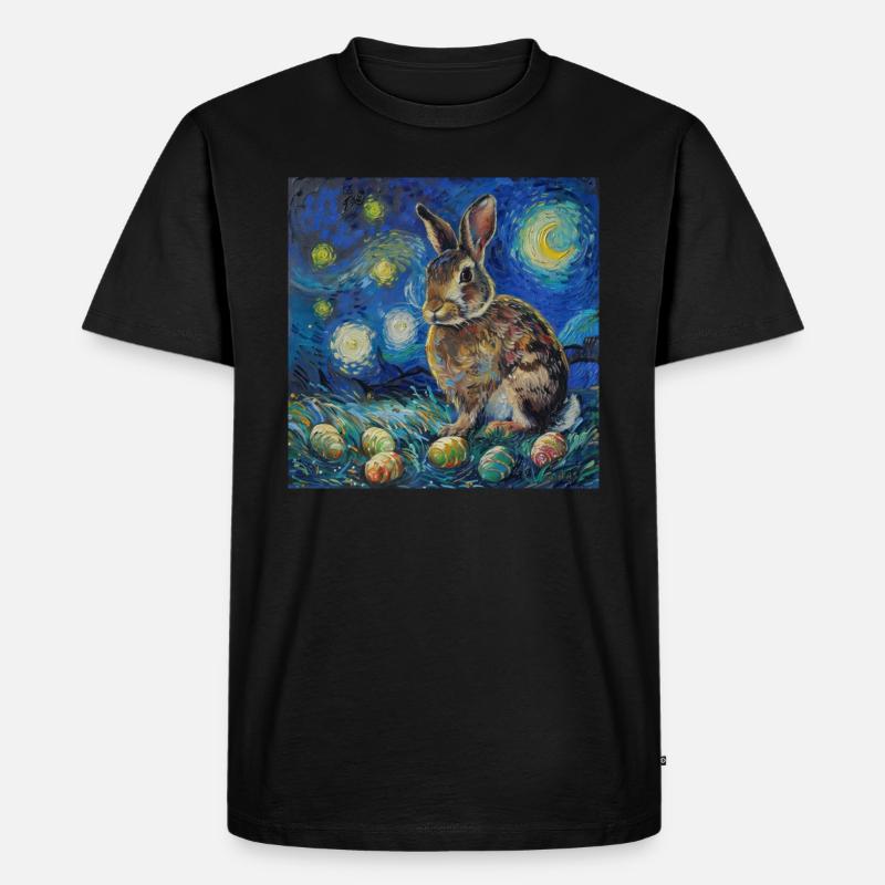 Easter Bunny, Easter, Bunny - Men's Premium Organic T-Shirt - black