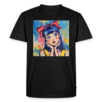Anime, Waifu, Japon - T-shirt Premium bio Homme - noir - Devant - Nico (187cm)