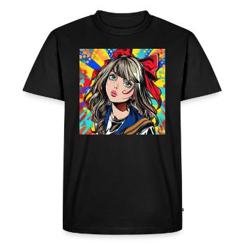 Anime, Waifu, Japon - T-shirt Premium bio Homme - noir - Devant - Nico (187cm)