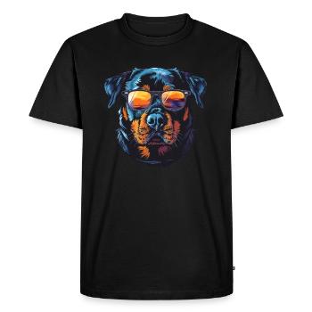 Chien Rottweiler - T-shirt Premium bio Homme - noir - Devant - Nico (187cm)