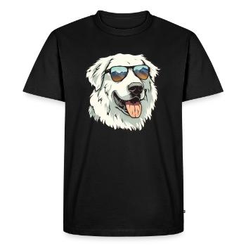 Chien De Montagne Des Pyrénées, Chien Des Grandes Pyrénées, Chien - T-shirt Premium bio Homme - noir - Devant - Nico (187cm)