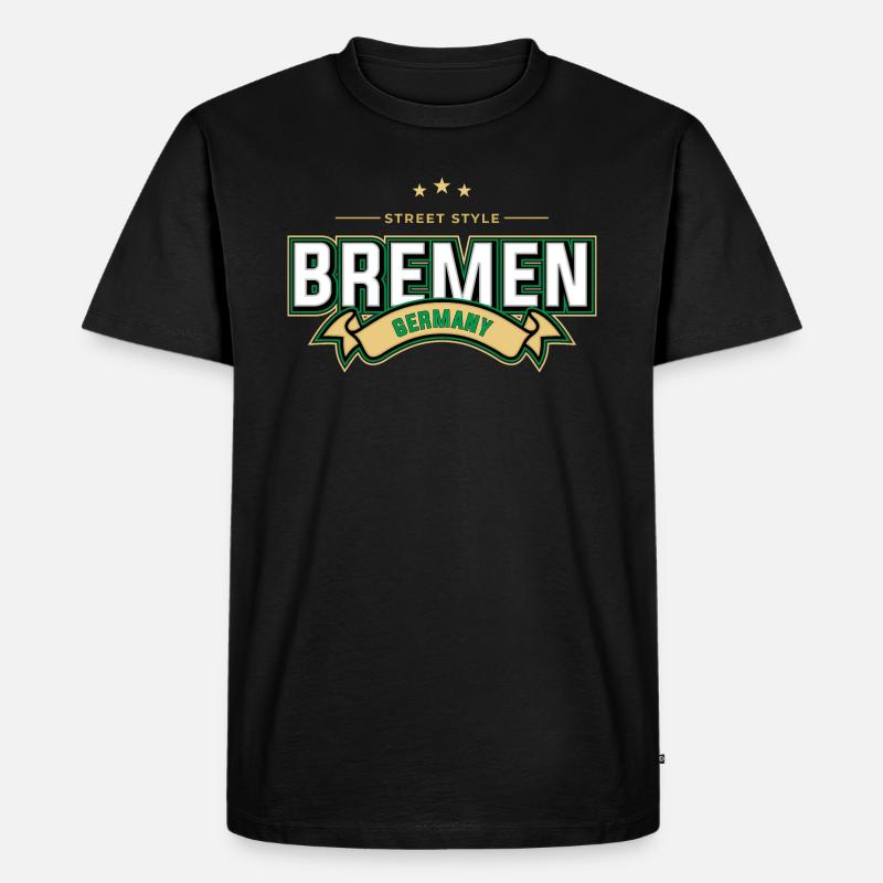 Bremen - Männer Premium Bio T-Shirt - Schwarz