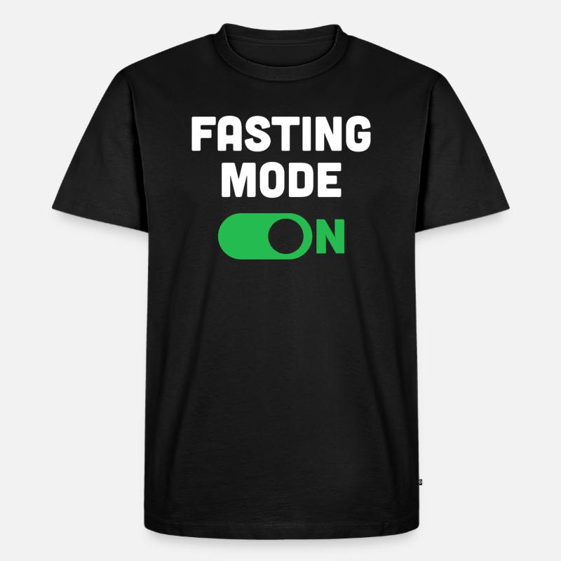 Fastenmodus Ein - Männer Premium Bio T-Shirt - Schwarz