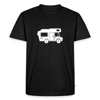 Alcôve Camper Camper Womo Camping Bus - T-shirt Premium bio Homme - noir - Devant - Nico (187cm)