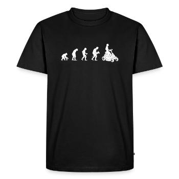 Tracteur à gazon évolution tondeuse à gazon tracteur jardin - T-shirt Premium bio Homme - noir - Devant - Nico (187cm)