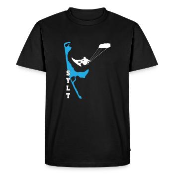 Kitesurf Sylt Kite Surfer Kiten Kitesurfer Motive - T-shirt Premium bio Homme - noir - Devant - Nico (187cm)