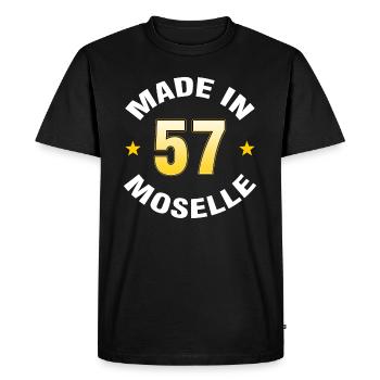 Moselle - T-shirt Premium bio Homme - noir - Devant - Nico (187cm)